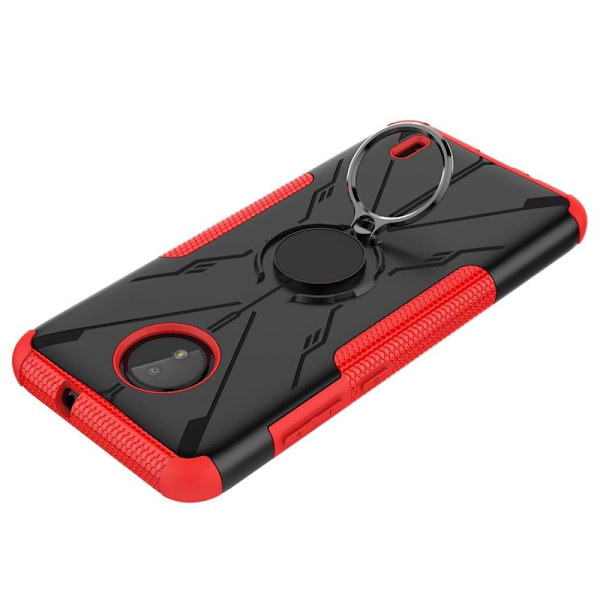 Kickstand-skydd med magnetisk platta för Nokia C10 / C20 - Röd Röd