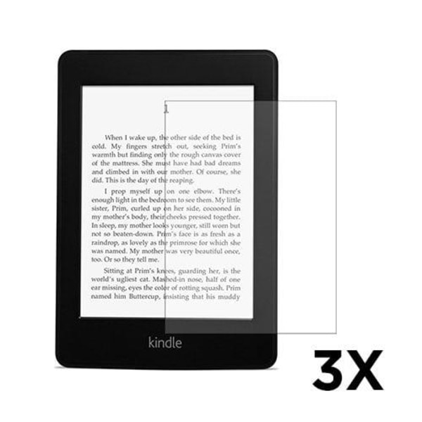 HD-klar LCD Skärmskydd för Amazon Kindle Paperwhite 1/2/3 - 3-Pa Transparent