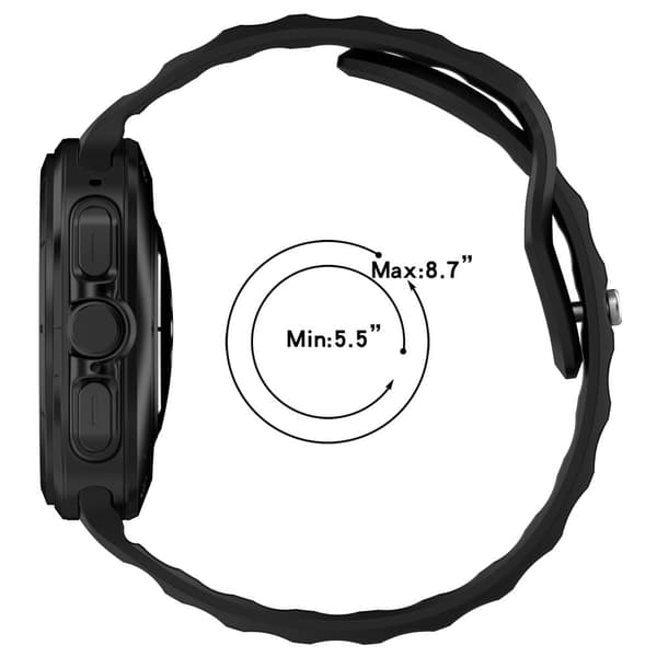 Samsung Galaxy Watch Ultra 47 mm justerbart silikonarmbånd - Lysegrå Silver grey