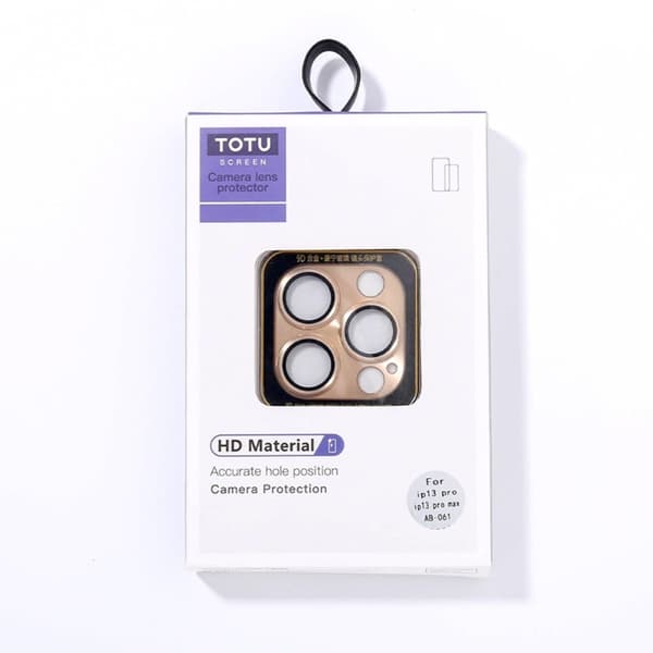 TOTU iPhone 13 Pro Max aluminiumlegering + kameralins i härdat glas - Silver Silvergrå