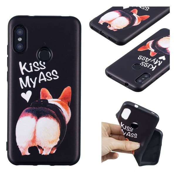 Imagine Xiaomi Mi A2 Lite deksel - Kiss My Ass Multicolor