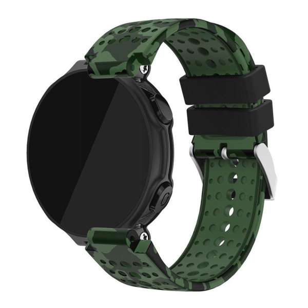 Garmin Forerunner 220 / 230 / 235 / 620 / 630 silikoninen kellonauha - Vihreä / Musta Green
