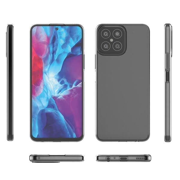 Ultrasmalt transparent fodral för Honor X8 Transparent