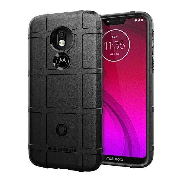 Motorola Moto G7 Power anti-chok etui - Sort Black