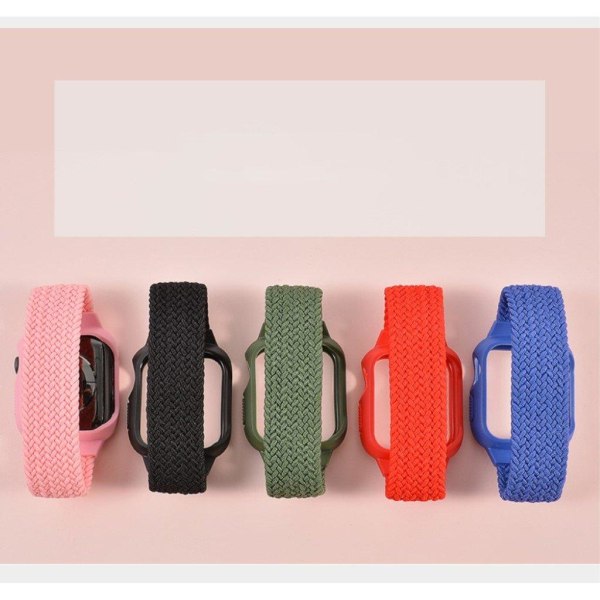 Apple Watch Series 6 / 5 40mm nylon braid watch band - Blue / Si Blå