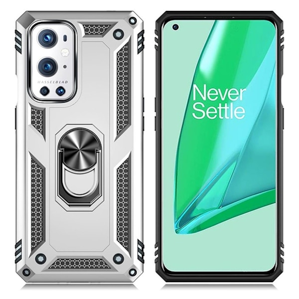 Bofink Combat OnePlus 9 Pro skal - Silver/Grå Silvergrå