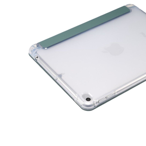 iPad Mini (2019) cool tri-fold leather case - Dark Green Green