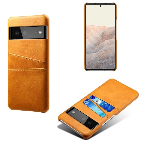 Dual Card Etui Google Pixel 6 - Oransje Orange