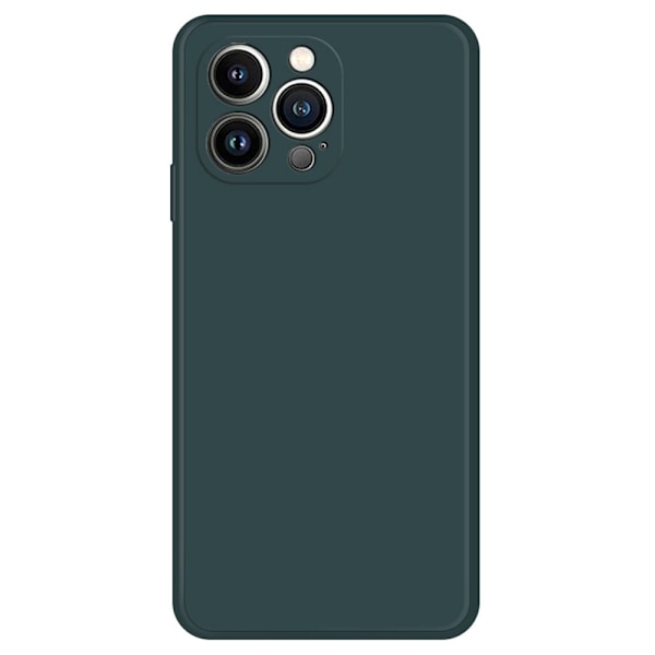 Skråt gummicover mod fald til iPhone 13 Pro - Sortgrønt Green