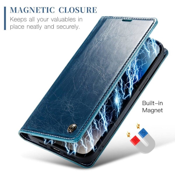 CaseMe iPhone 14 Pro smooth etui - Blå Blue