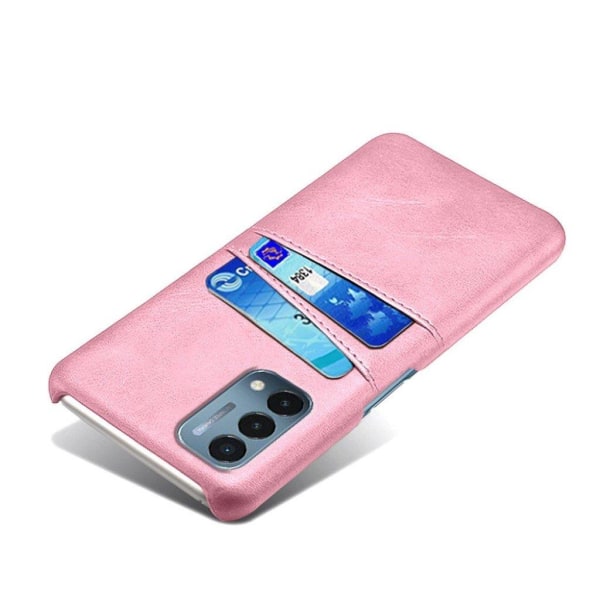 Dual Card Suojakotelo OnePlus Nord N200 5G - Ruusukulta Pink