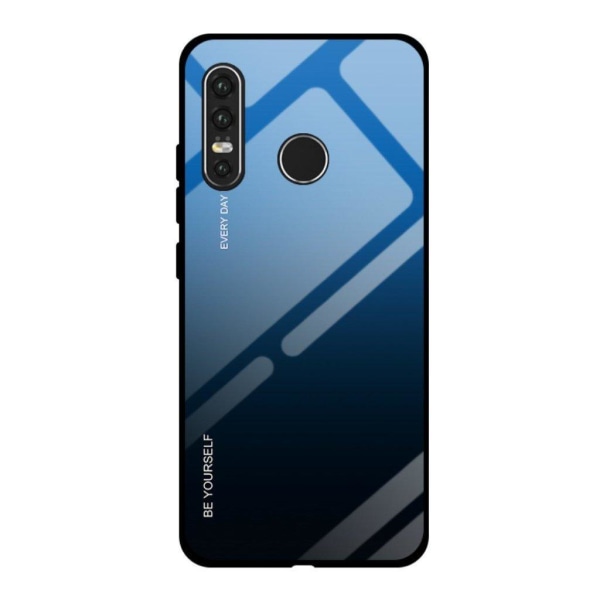 Huawei P30 Lite gradient suojakotelo - Sininen / Musta Blue