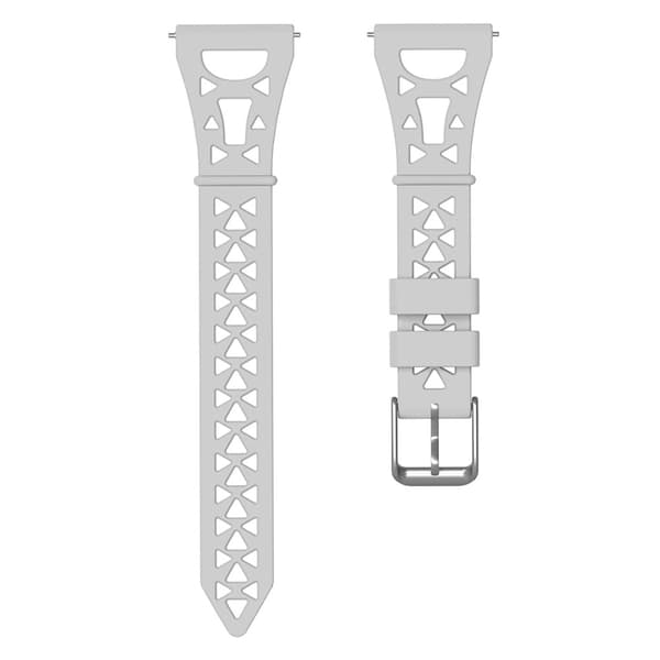 22mm Universal tower design silikone urrem - Grå Silver grey