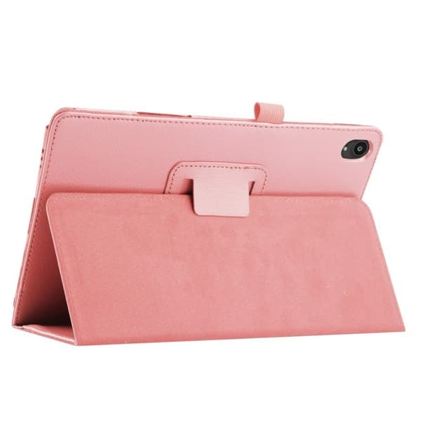 Lenovo Tab P11 läderfodral med litchi-textur - Rosa Rosa