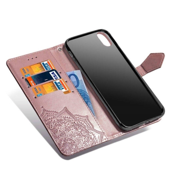iPhone Xs Max mobilfodral syntetläder silikon stående plånbok ma multifärg