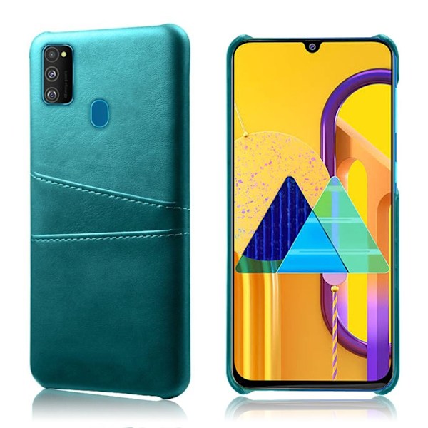 Samsung Galaxy M30s skal med korthållare - Blå Blå