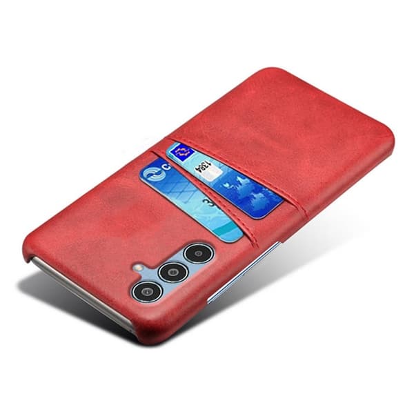 Dual Card Samsung Galaxy M35 cover - Rød Red