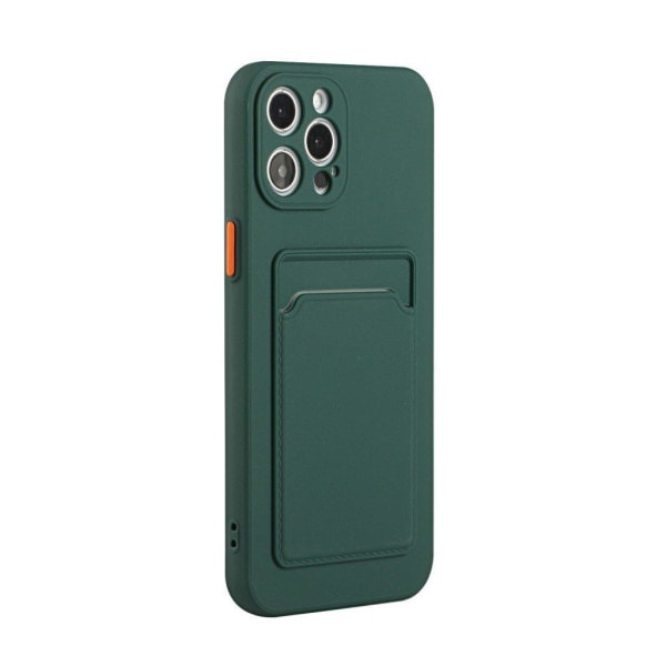 Kortholdercover til iPhone 12 / 12 Pro - Mørkegrøn Green