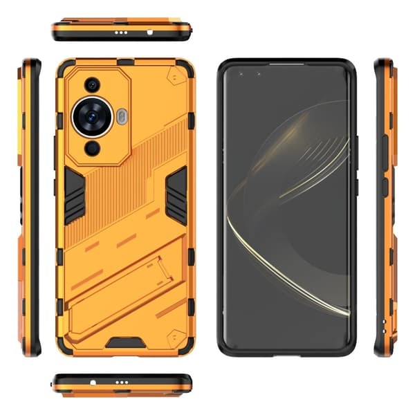 Stødsikker Hybrid Cover med A Moderne Touch til Huawei Nova 11 - Orange Orange