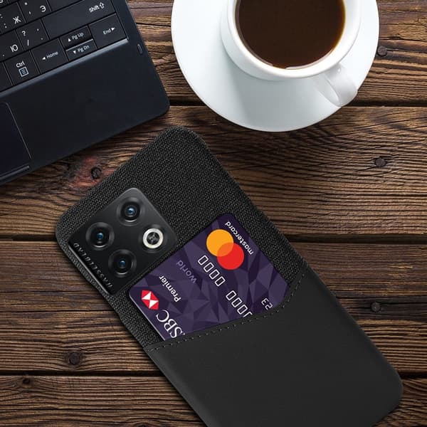 Bofink OnePlus 10 Pro Kredittkort Deksel - Svart Black