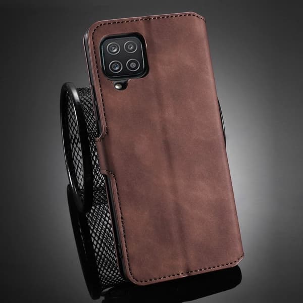 DG.Ming Samsung Galaxy A12 5G Retro Etui - Kaffe Brown