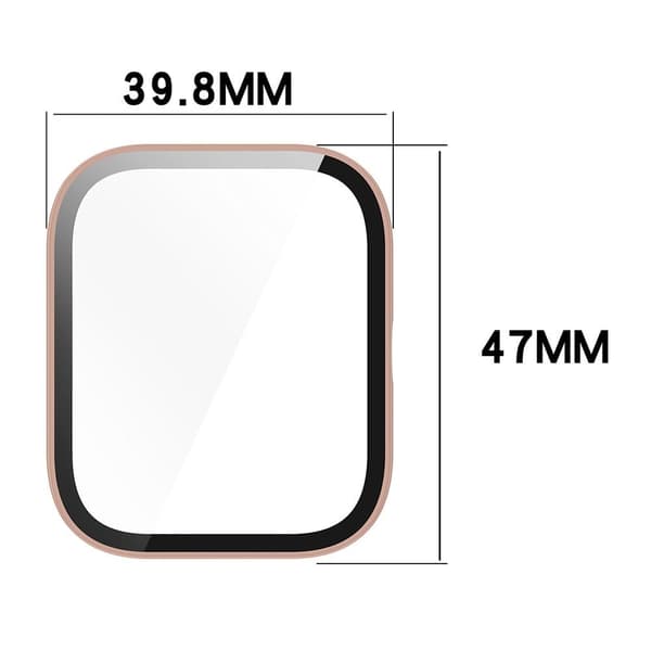 Haylou GST Lite(LS13) / (LS09B) bump resistant Case Protective Watch Cover with Tempered Glass Screen Protector - Ink Blue Blå