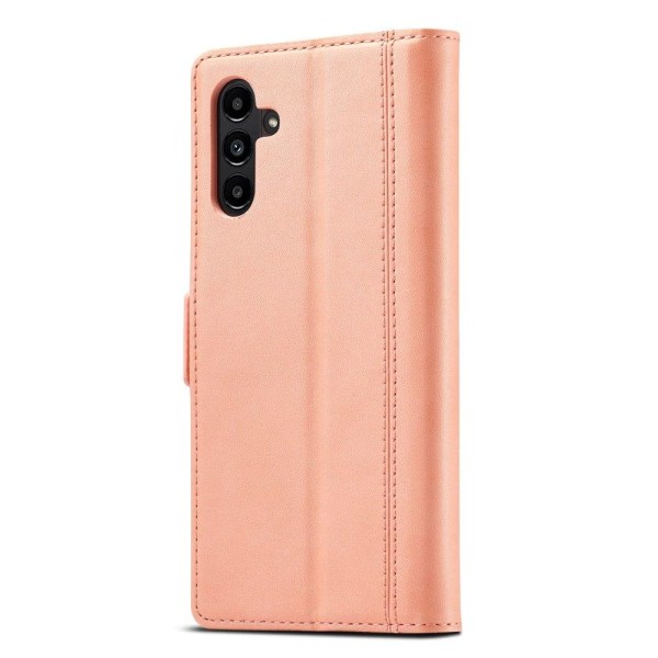 LC.IMEEKE Samsung Galaxy A14 Flip Etui - Lyserød Pink
