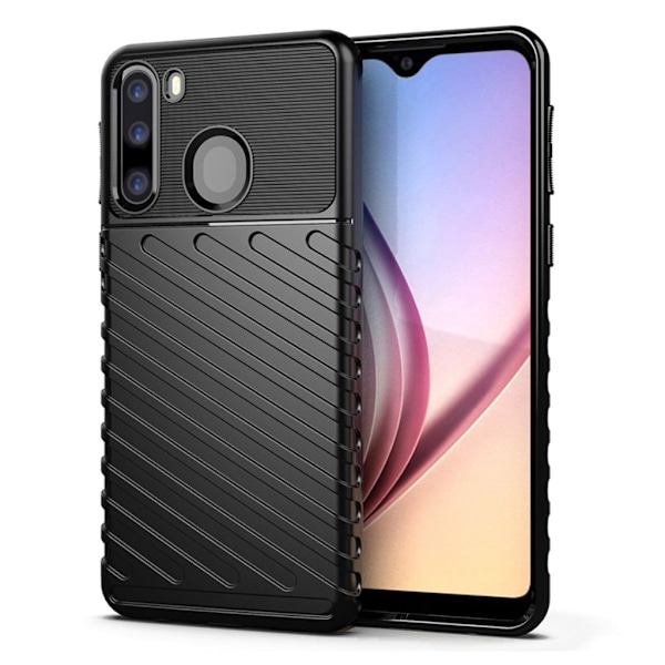 Thunder Samsung Galaxy A21 deksel - Svart Black