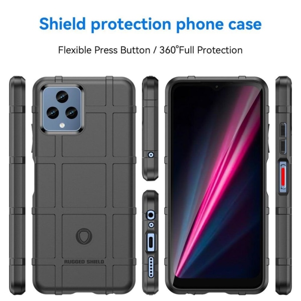 Rugged Shield Etui T-mobile Revvl 6 - Sort Black