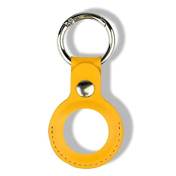 AirTags læderetui - Gul Yellow