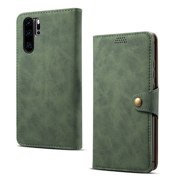 Huawei P30 Pro Läderfodral - Grön Grön