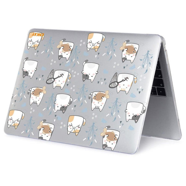 HAT PRINCE MacBook Pro 13 (A2251, A2289, 2020) / M1 / M2 (A2338, 2020) sött djurliknande fodral - Söta Katter Vit