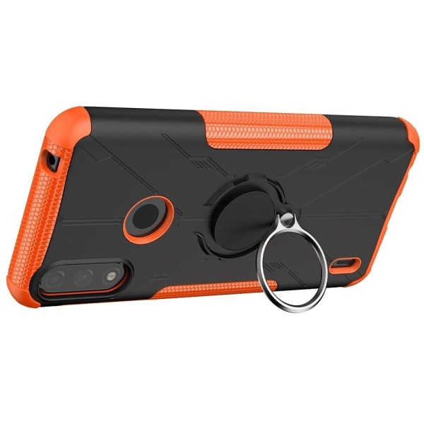 Kickstand cover with magnetic sheet for Motorola Moto E7 Power - Orange