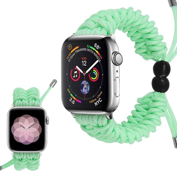 Apple Watch Series 6 / 5 44mm punottu kellonauha - Vihreä Green