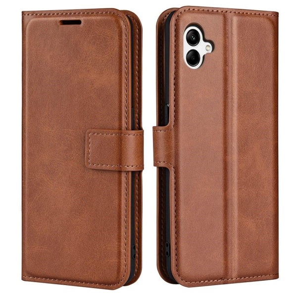 Lompakko Nahkakotelo For Samsung Galaxy A04 - Vaalean Ruskea Brown
