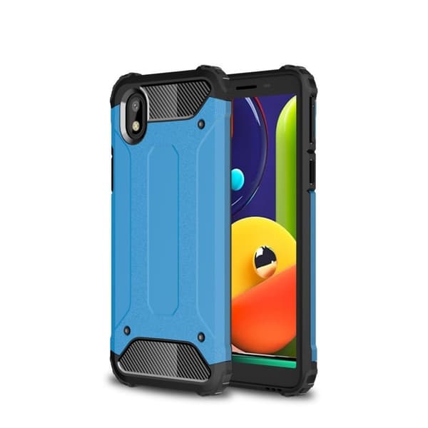 Armour Guard Etui Samsung Galaxy A01 Core - Babyblå Blue