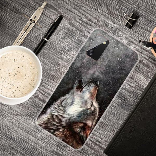 Deco Samsung Galaxy A02s (166mm) kotelot - Pelottava Susi Silver grey
