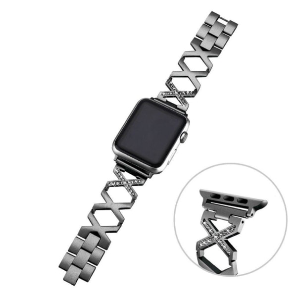 Apple Watch Series 4 40mm X-shape stainless steel watch band - B Svart
