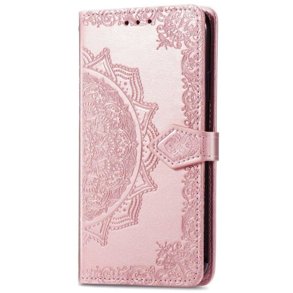 Mandala läder Samsung Galaxy A23 fodral - Rosa Rosa