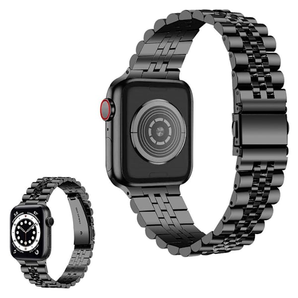 Apple Watch 40mm five bead stainless steel watch strap Black