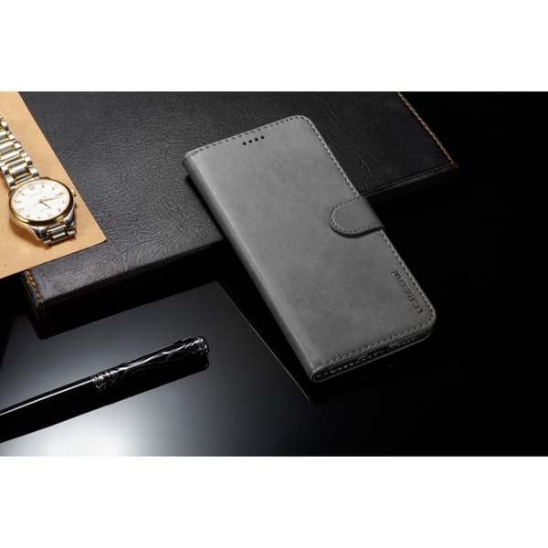 LC.IMEEKE Xiaomi Mi A2 læderetui - Grå Silver grey