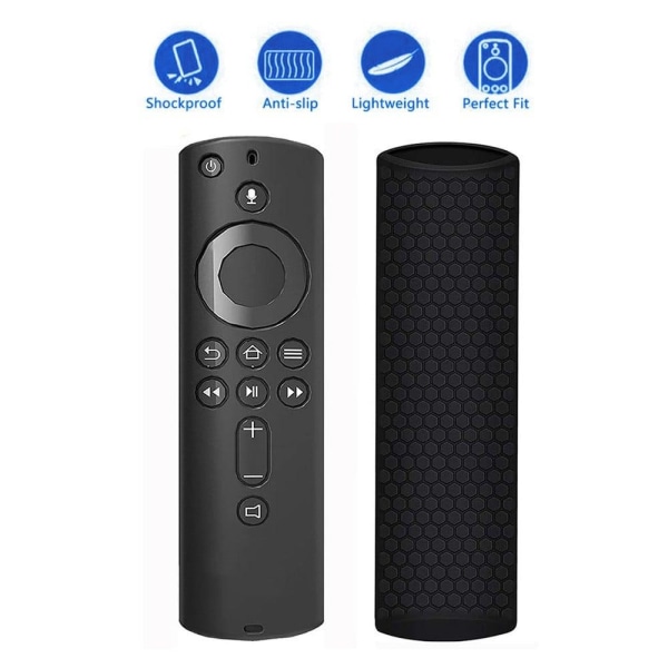 Amazon Fire TV Stick 4K (3rd) / 4K (2nd) simple silicone cover - Svart