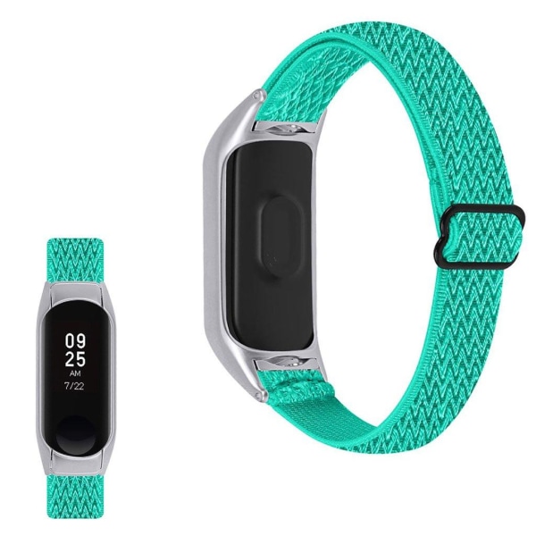 Xiaomi Mi Smart Band 4 / 3 nylon elastic watch strap - Mint Gree Grön