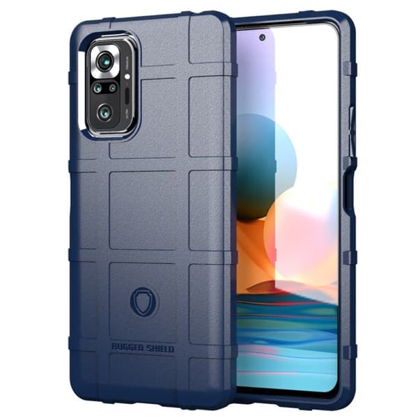 Rugged Shield Etui Xiaomi Redmi Note 10 Pro / 10 Pro Max - Blå Blue