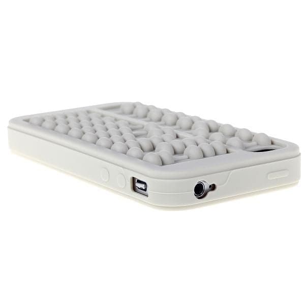 Abacus (hvit) iPhone 4/4S-deksel Silver grey