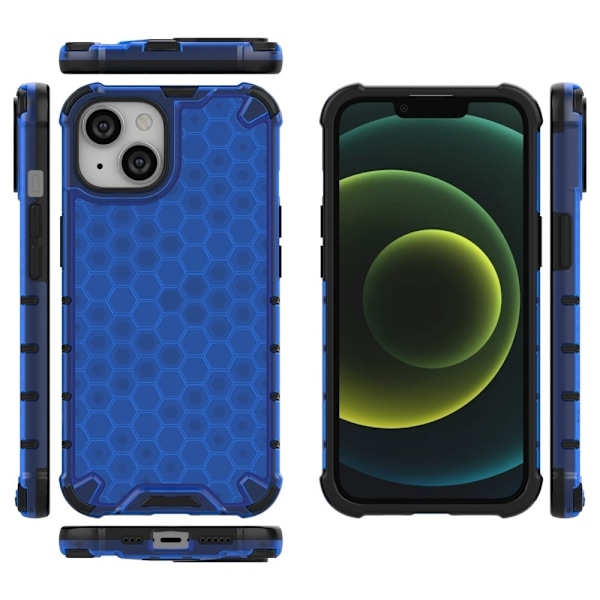 Bofink Honeycomb iPhone 14 deksel - Blå Blue