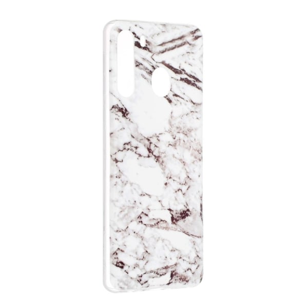 Marble Samsung Galaxy A21 veske - Grå Marmor Silver grey