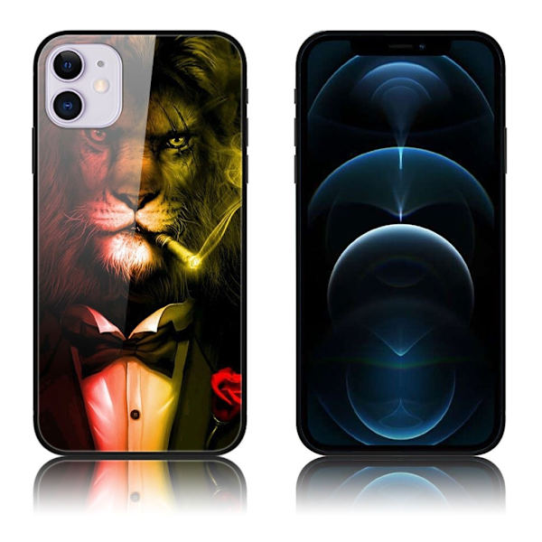 Fantasy iPhone 12 Pro / iPhone 12 skal - Lejon multifärg