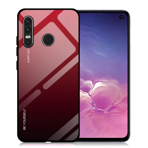 Huawei P30 Lite Gradert Etui - Rød Red