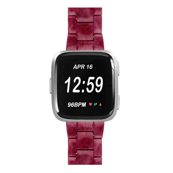 Fitbit Versa 2 / Versa Lite viileä hartsikellon hihna - Punainen Marmori Red